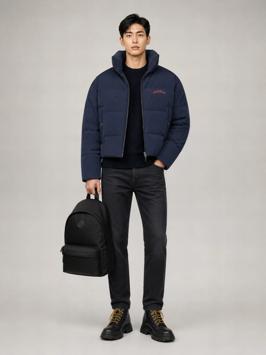 Dsquared2 Modern Padded Jacket High Collar