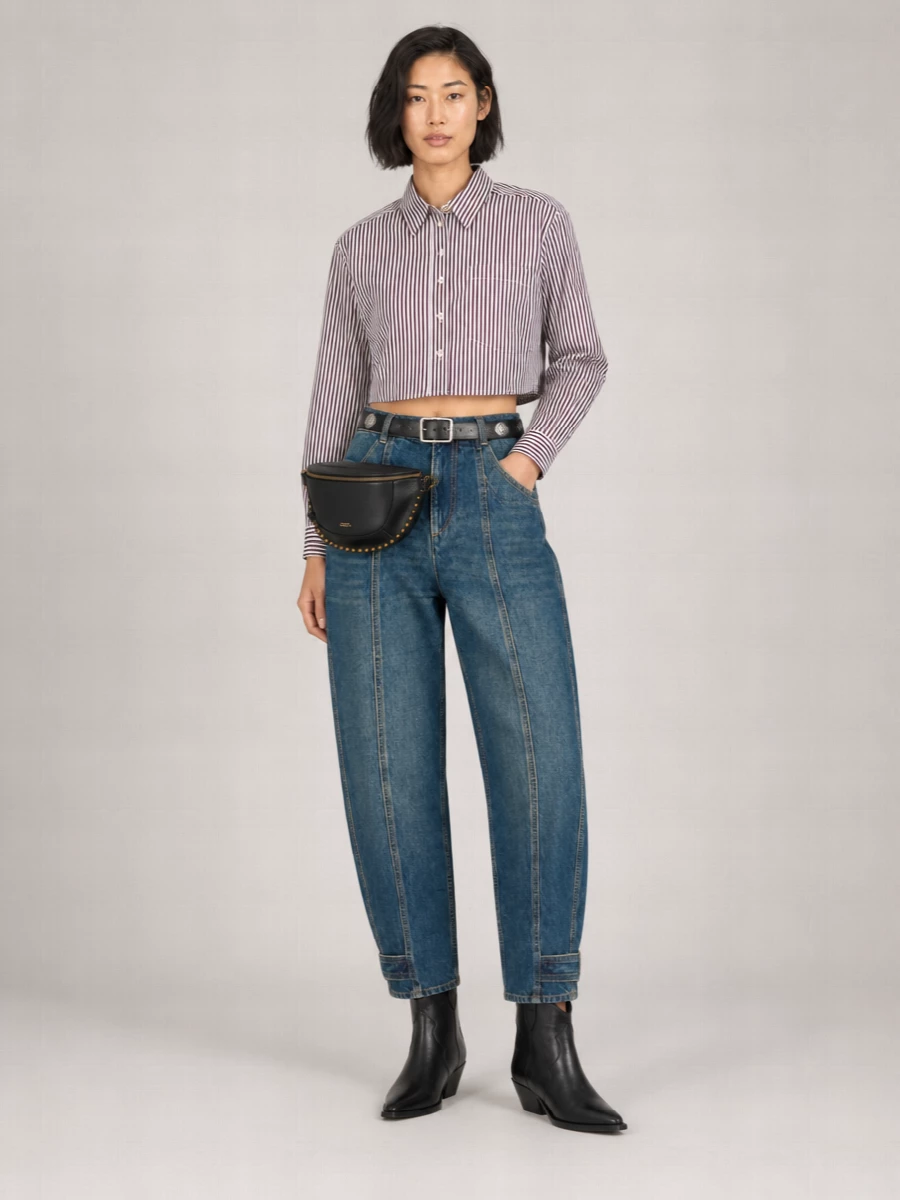 Isabel Marant Denim Cropped Trousers