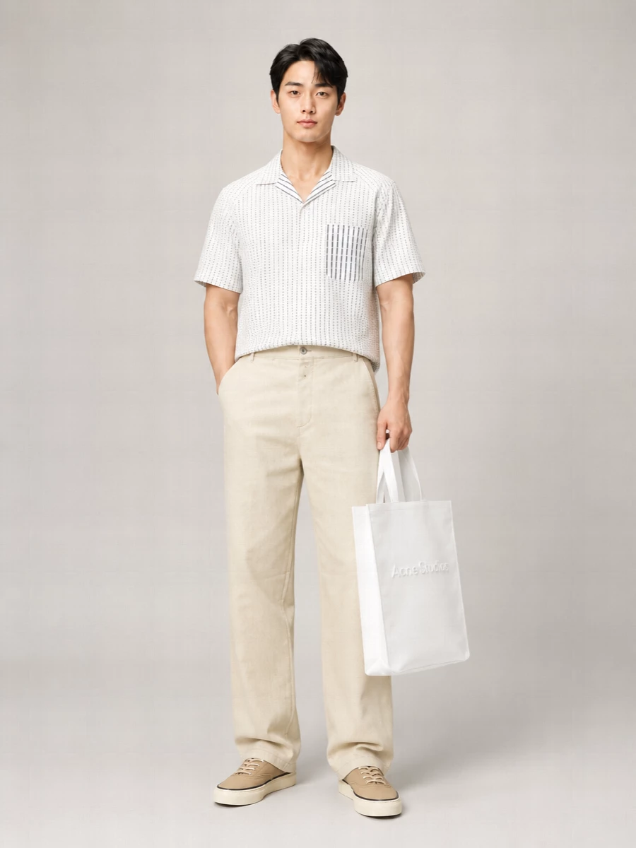 Jacquemus Cotton Lace-Up Low-Top Sneakers