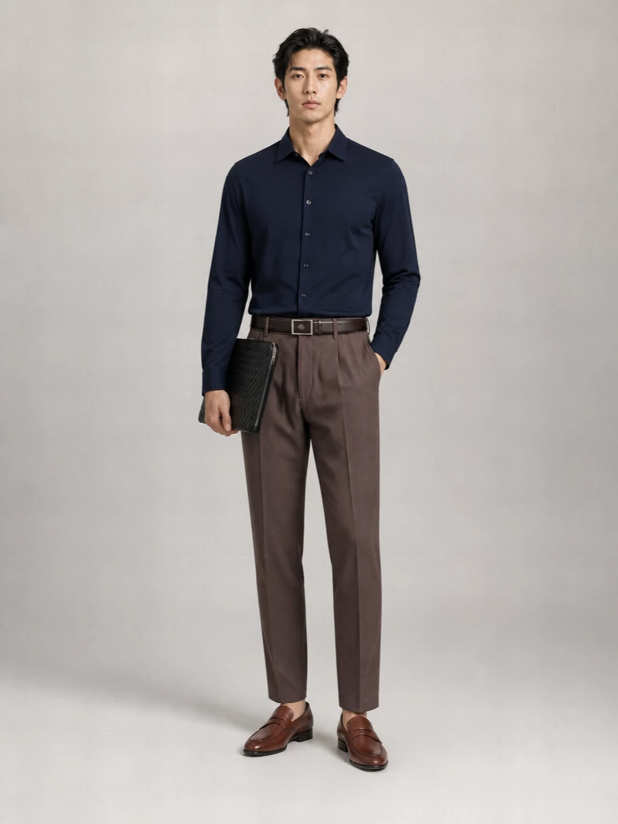 Herno Linen Tailored Trousers