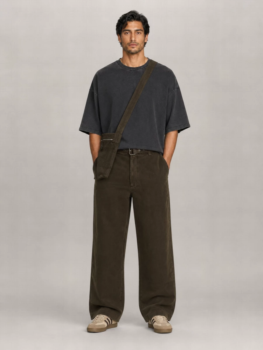 Entire Studios Cotton Wide-Leg Trousers