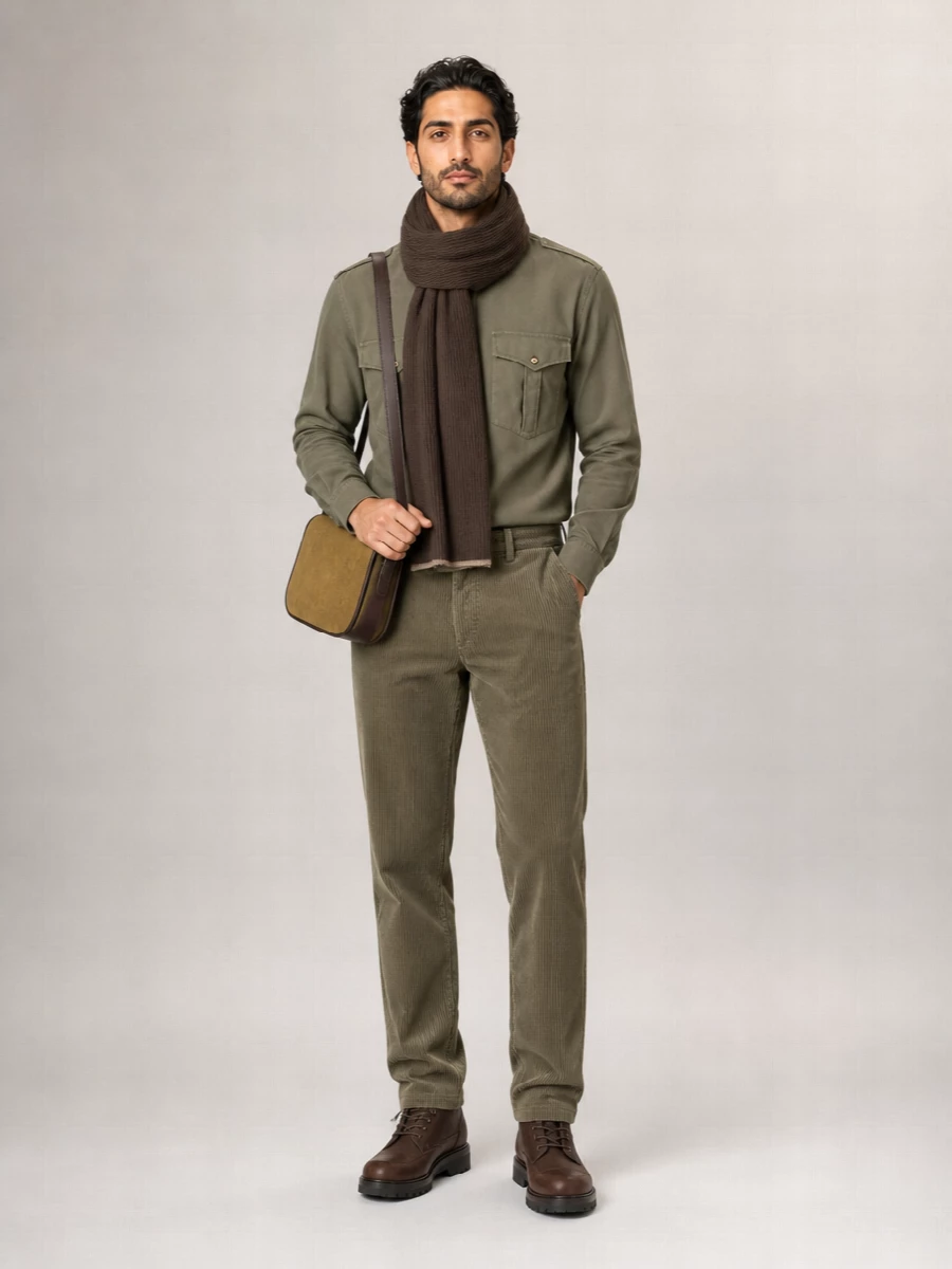 Brunello Cucinelli chevron cotton shirt