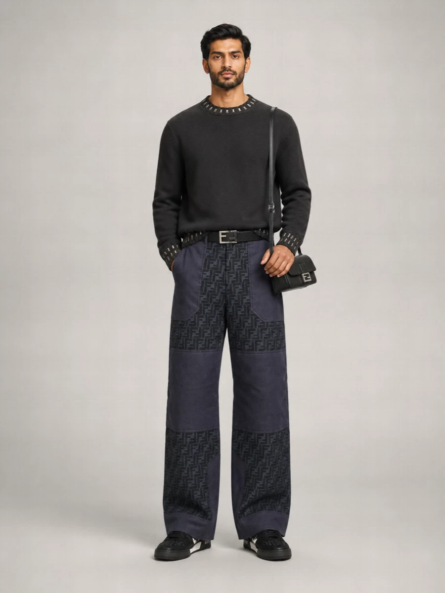 Fendi Wide-Leg Ski Trousers