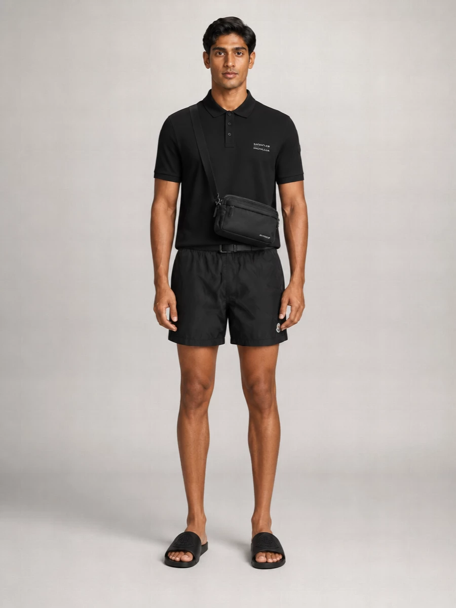 Moncler Logo Swim Shorts
