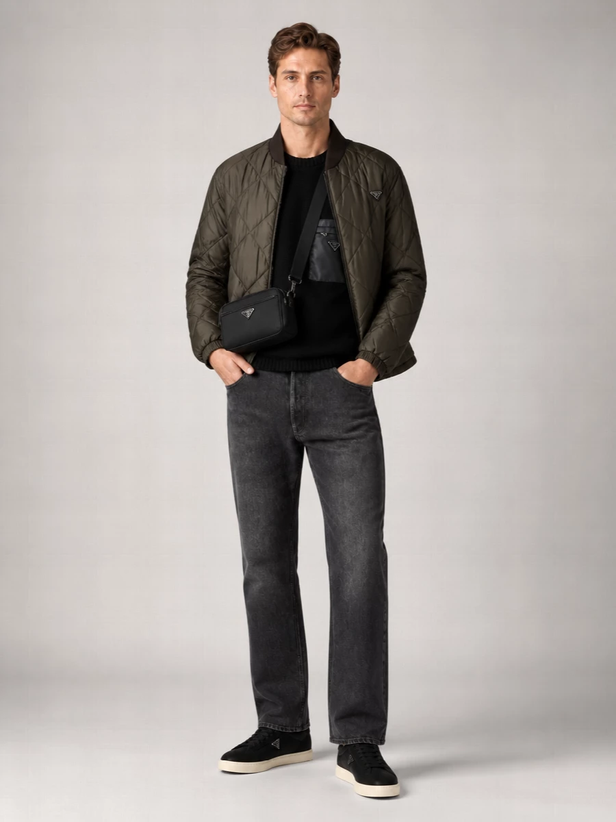 Prada Recycled Polyamide Low-Top Sneakers