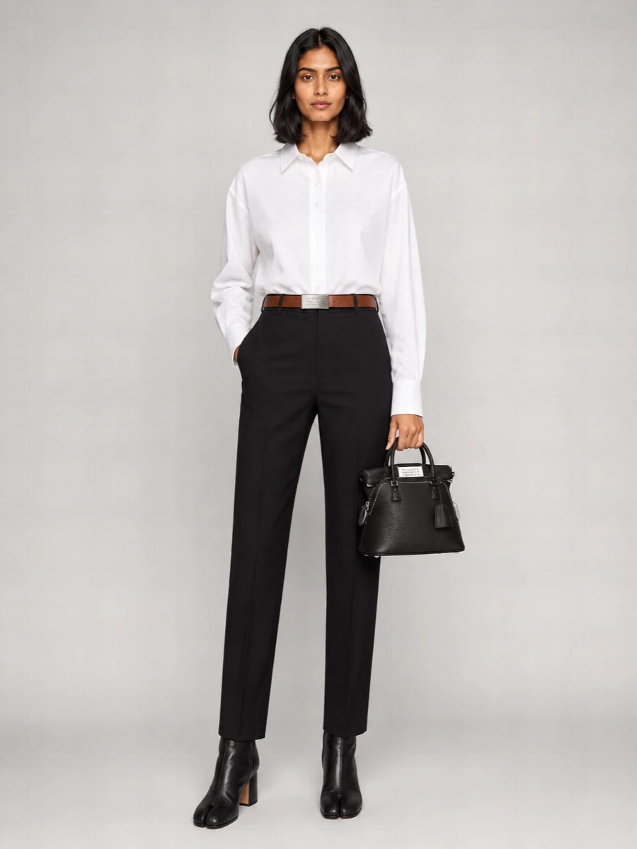 Maison Margiela Trousers Wool High Waist