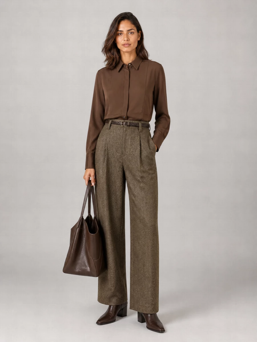 Brunello Cucinelli Silk Long-Sleeve Shirt