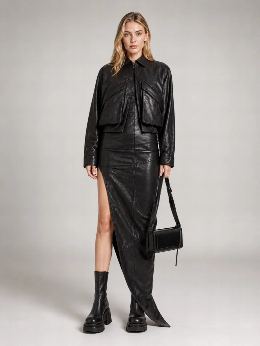 Magda Butrym Leather Coat