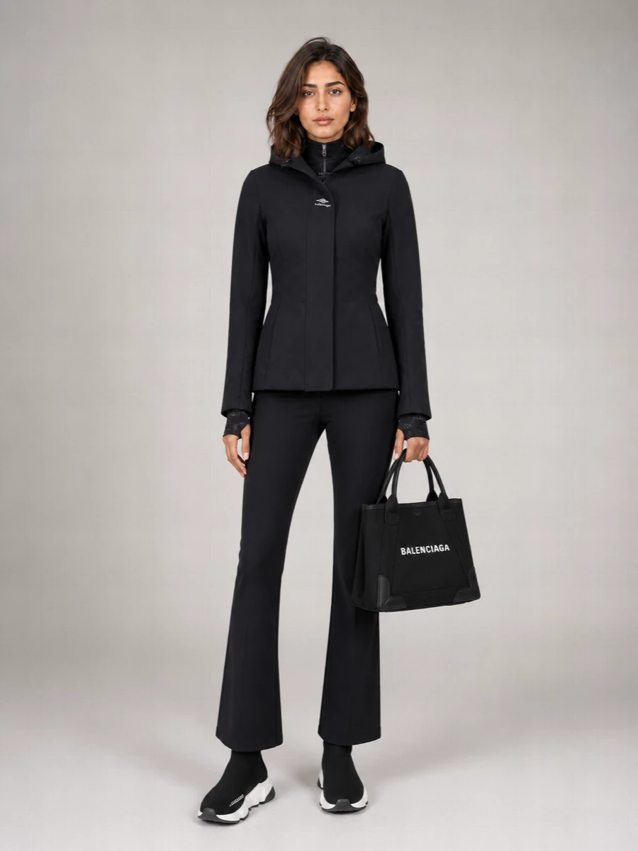 Balenciaga Nylon Ski Hourglass Parka