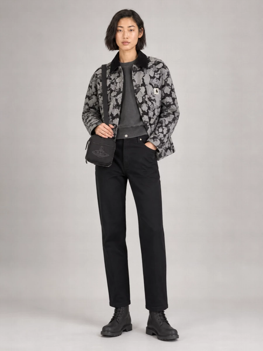 Carhartt Wip Floral Jacquard Quilted Oversized Coat