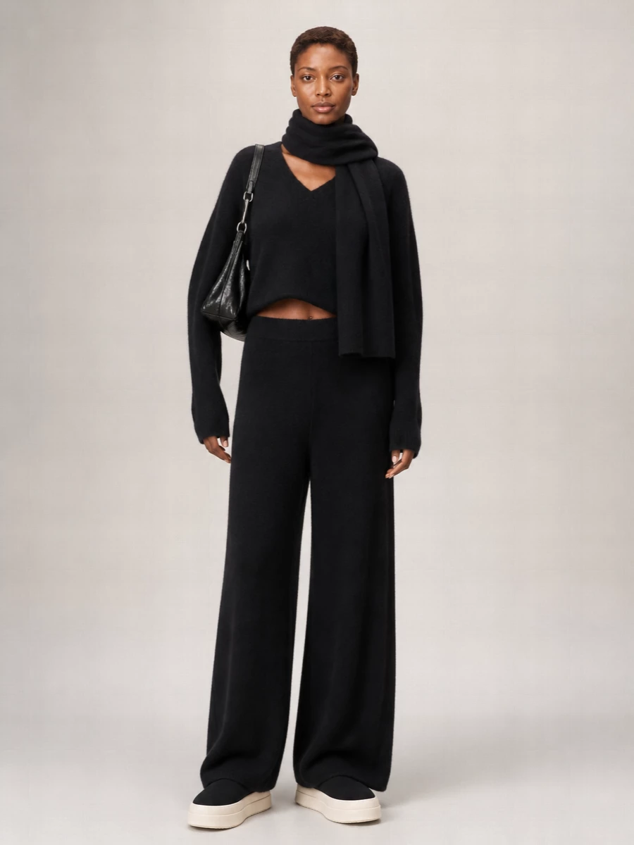 Rick Owens cashmere-blend wide-leg knitted pyjama bottoms