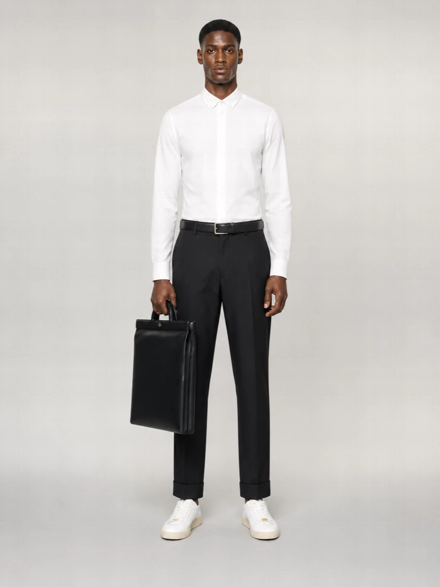 Valentino Cotton Slim-Fit Long-Sleeve Shirt