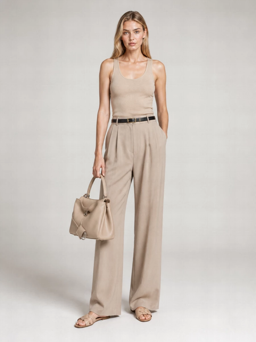 Saint Laurent Lurex Knit Tank Top