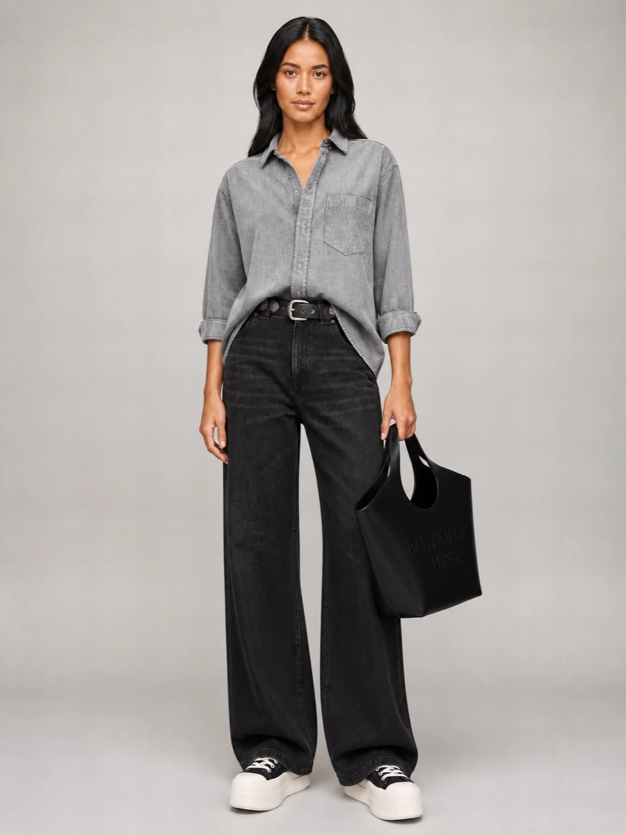 Darkpark Denim Barrel-Leg Jeans