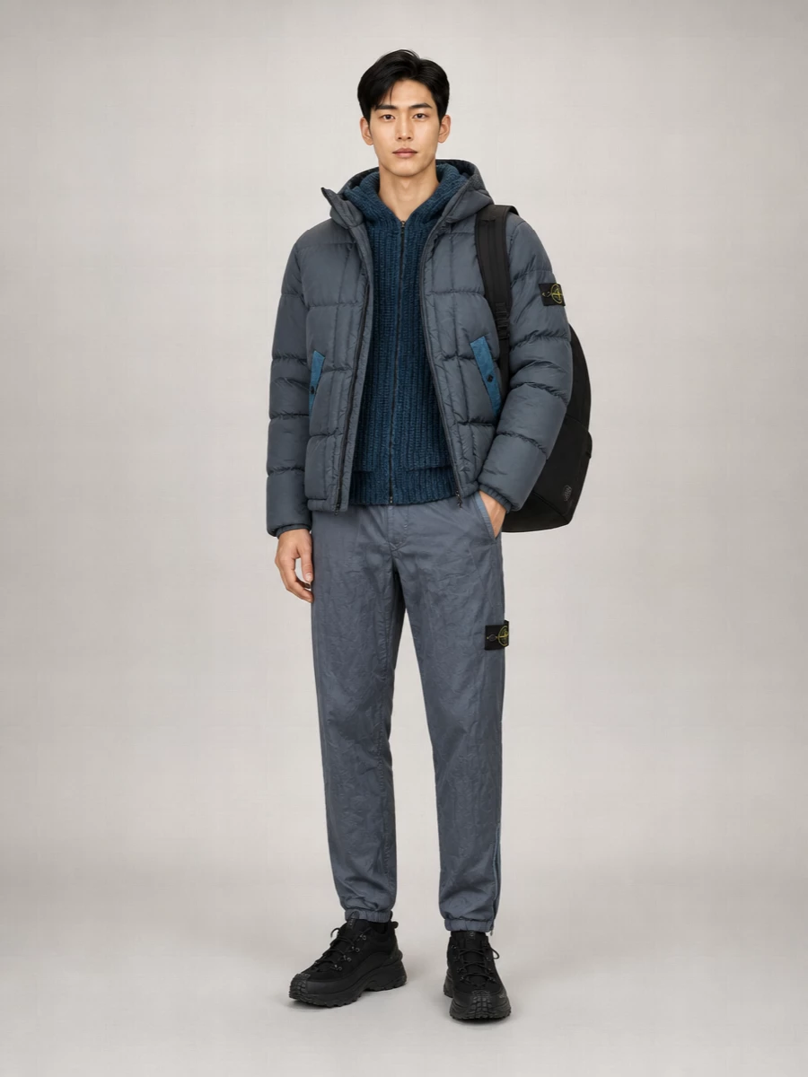 Stone Island Down Puffer Coat