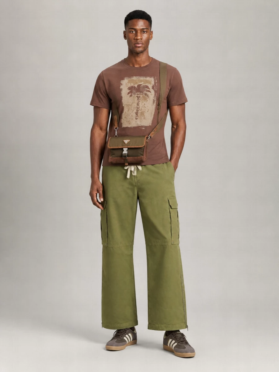 Palm Angels Cotton Printed Short-Sleeve T-Shirt