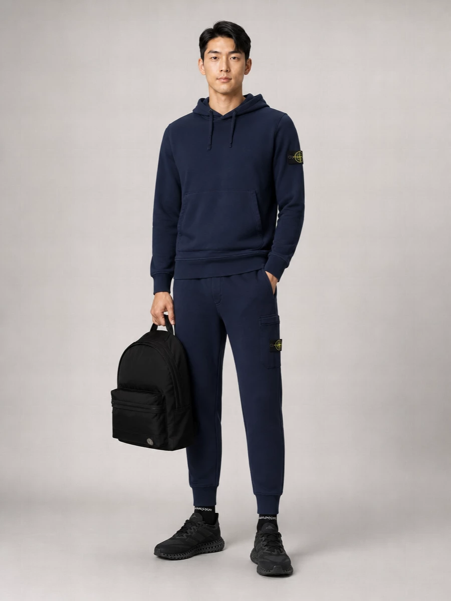 Stone Island Tapered Cotton Track Pants