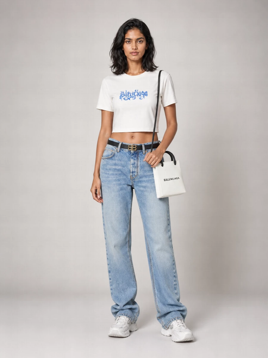Balenciaga Sketchy Logo-Print Jersey T-Shirt