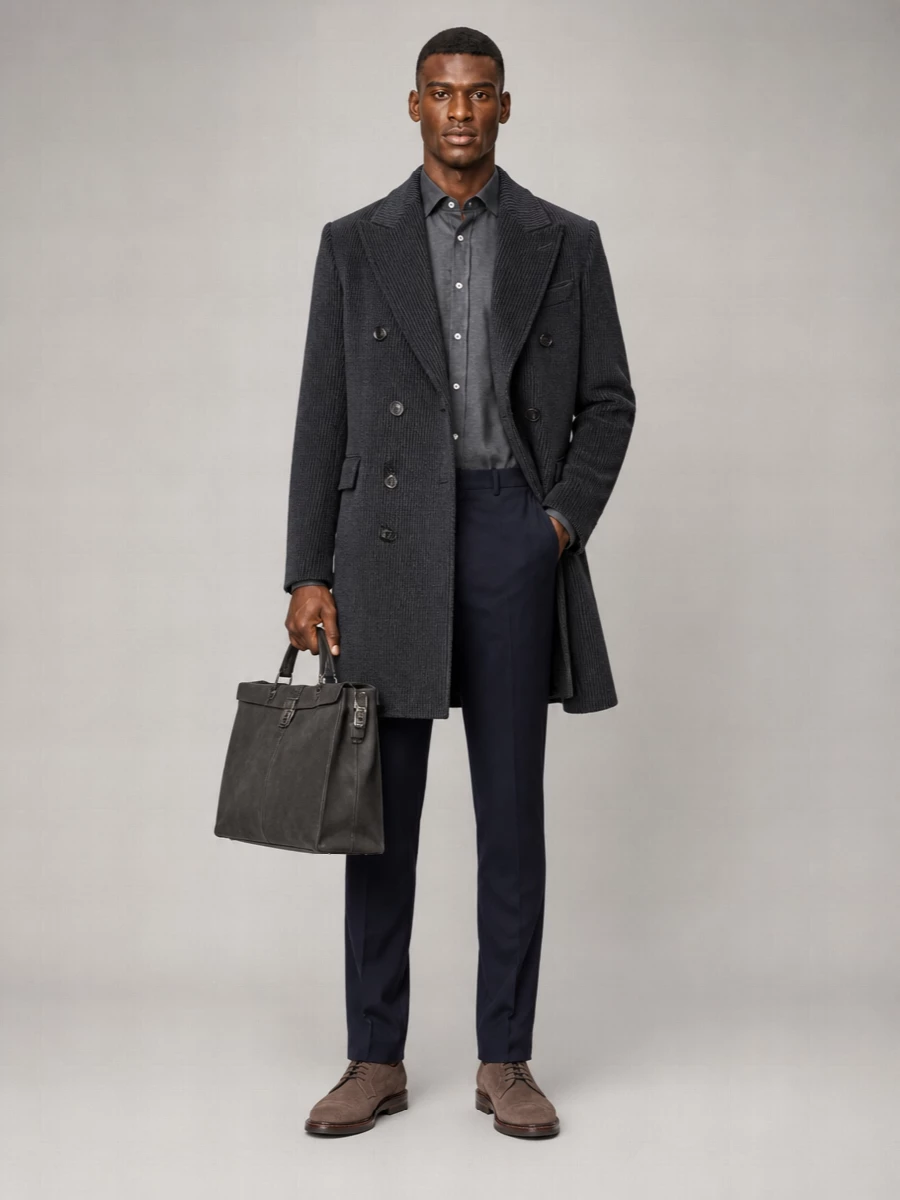 Brunello Cucinelli Cotton Double Breasted Coat