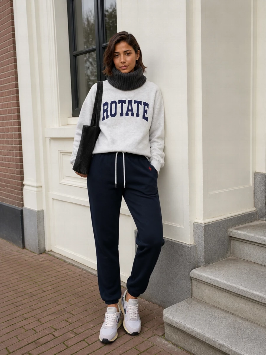 Rotate sweatshirt polo joggers autry sneakers