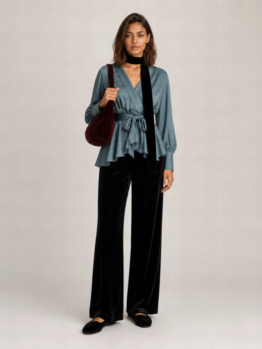 Zimmermann velvet relaxed pants