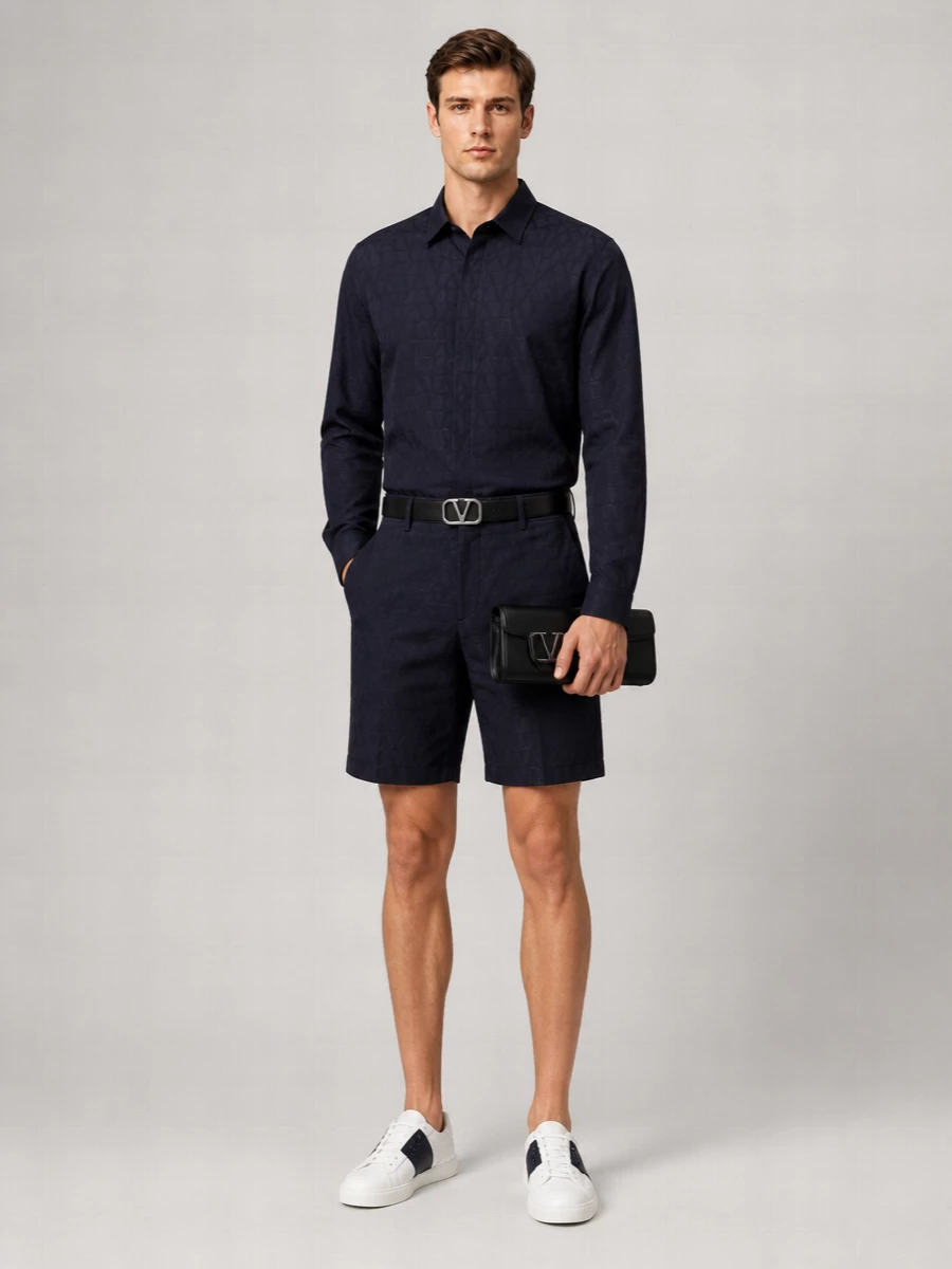 Valentino Garavani Silk Tailored Bermuda Shorts
