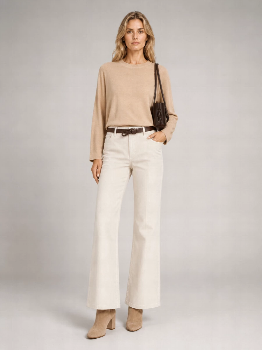 Haikure Velvet High-Rise Straight-Leg Jeans