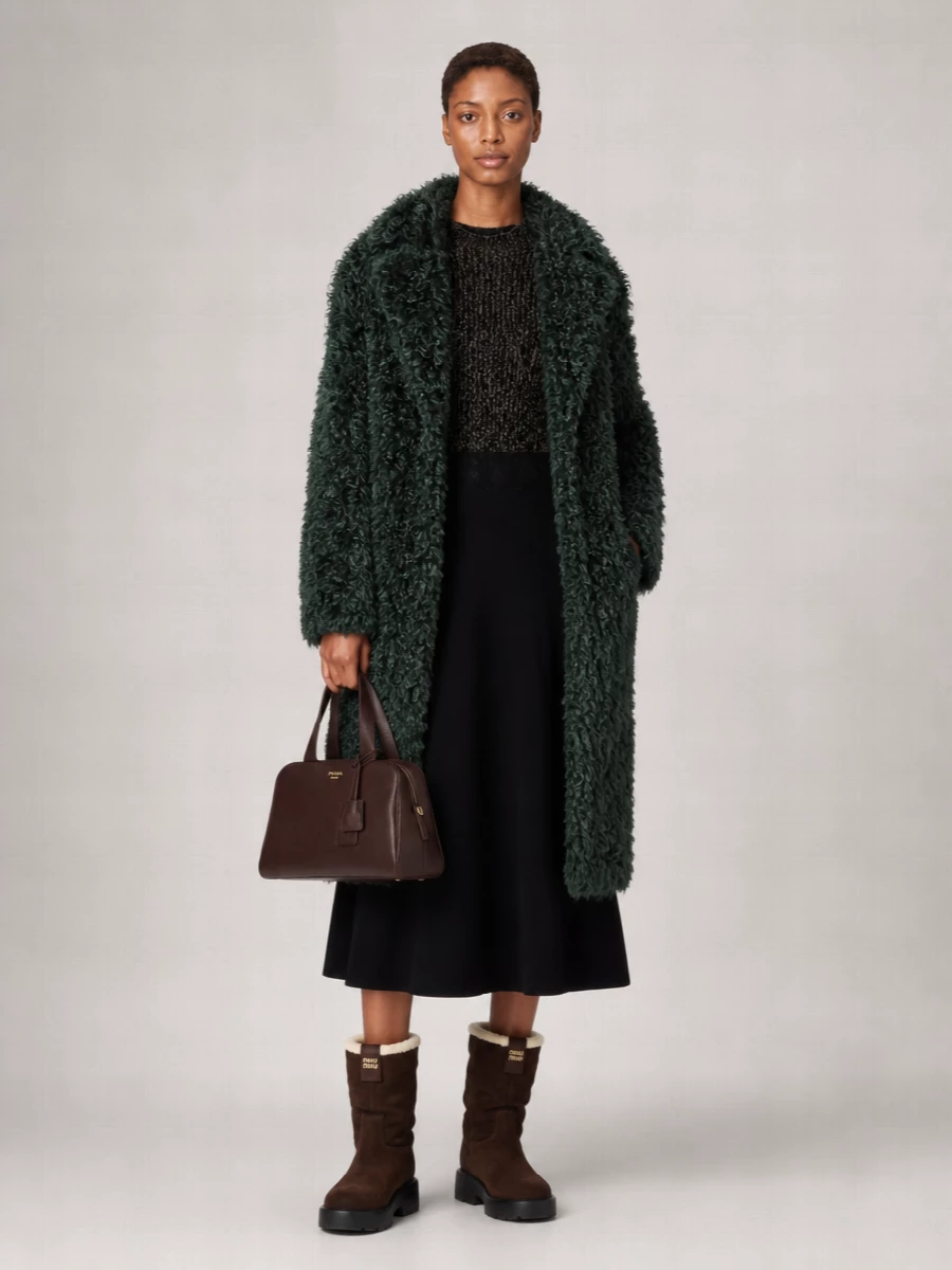Prada Faux Shearling Jacket