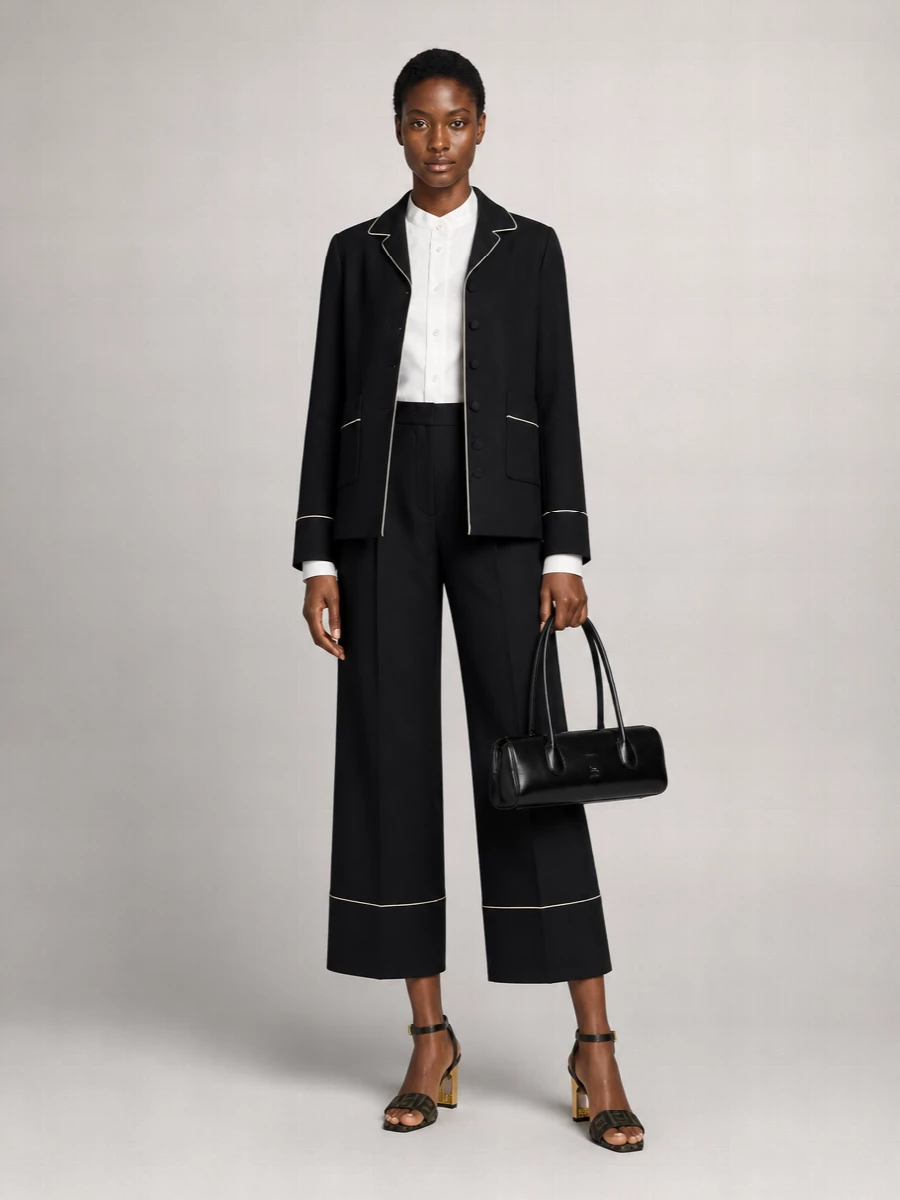 Fendi Silk Wool Blazer