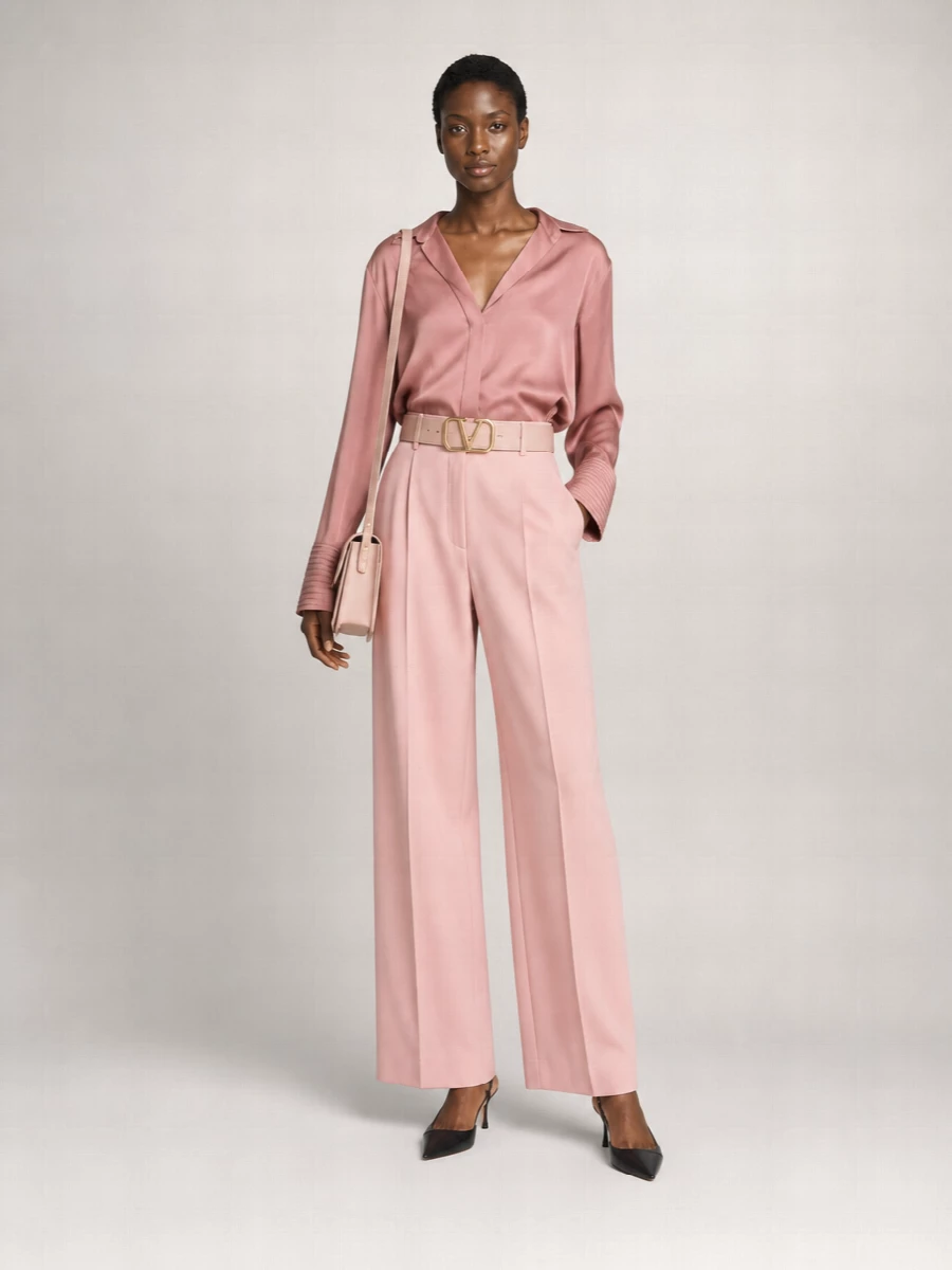 Dries Van Noten Wool Wide-Leg Trousers