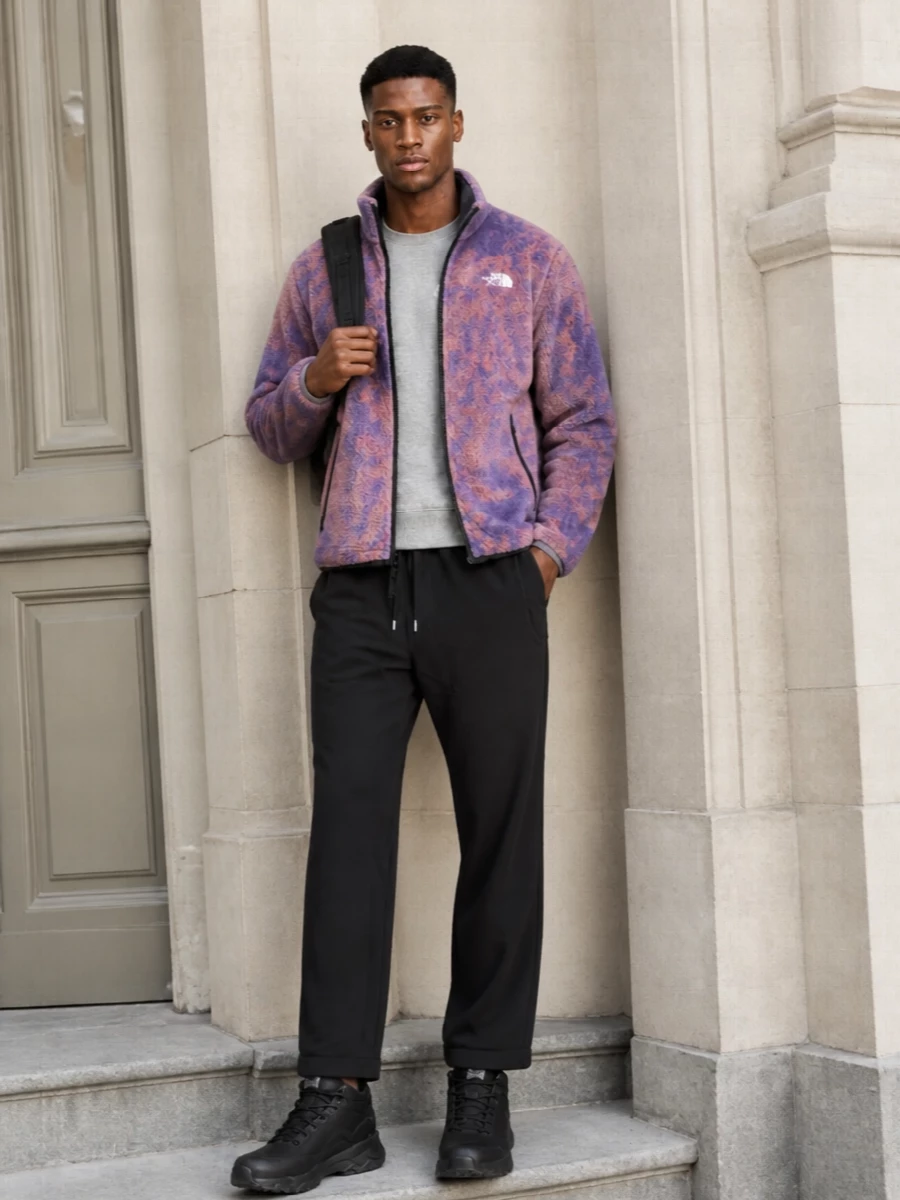 The north face fleece black jogger outfit