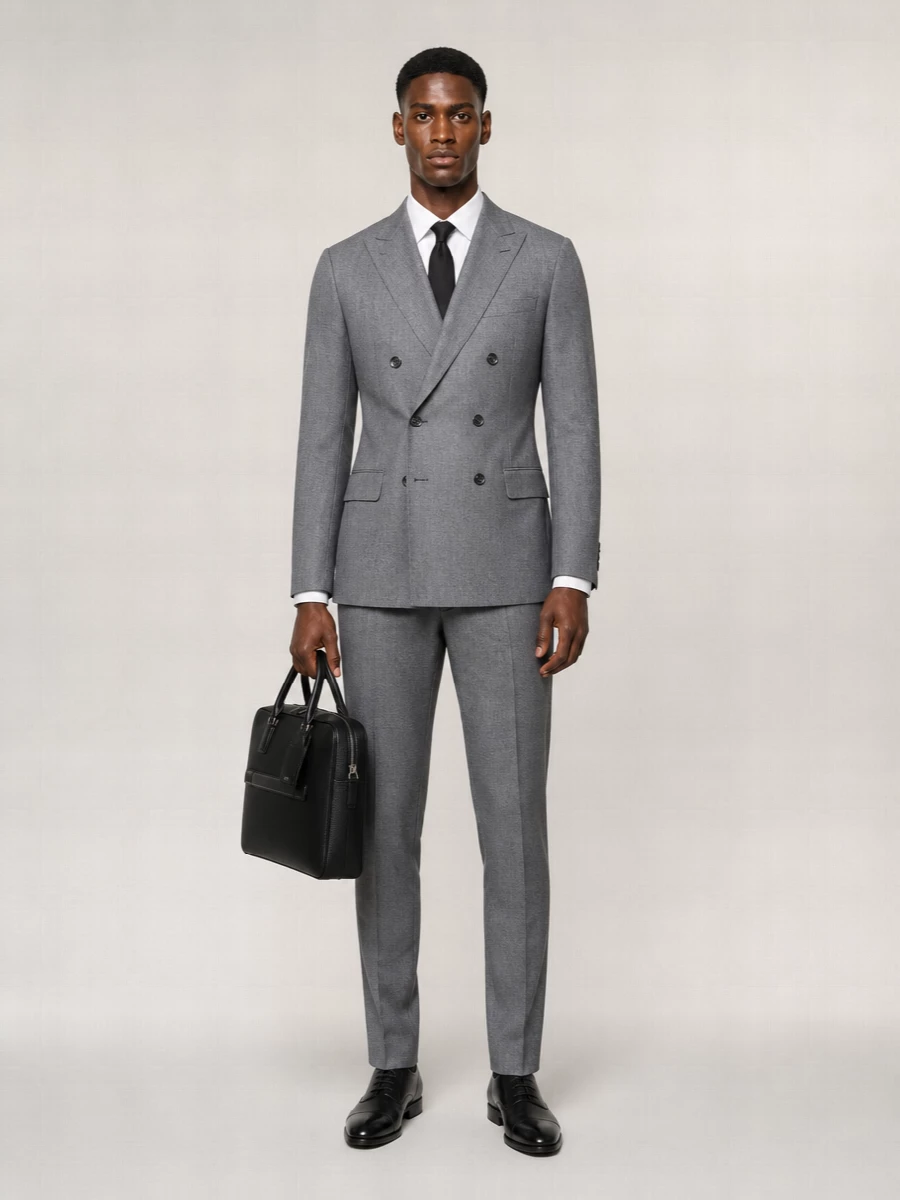 Lardini Wool Full-Length Jacket