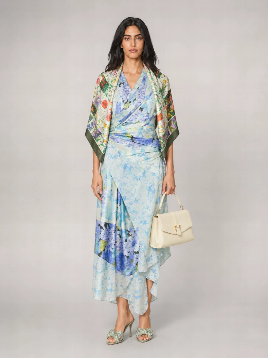 Burberry Embroidered Linen Mules