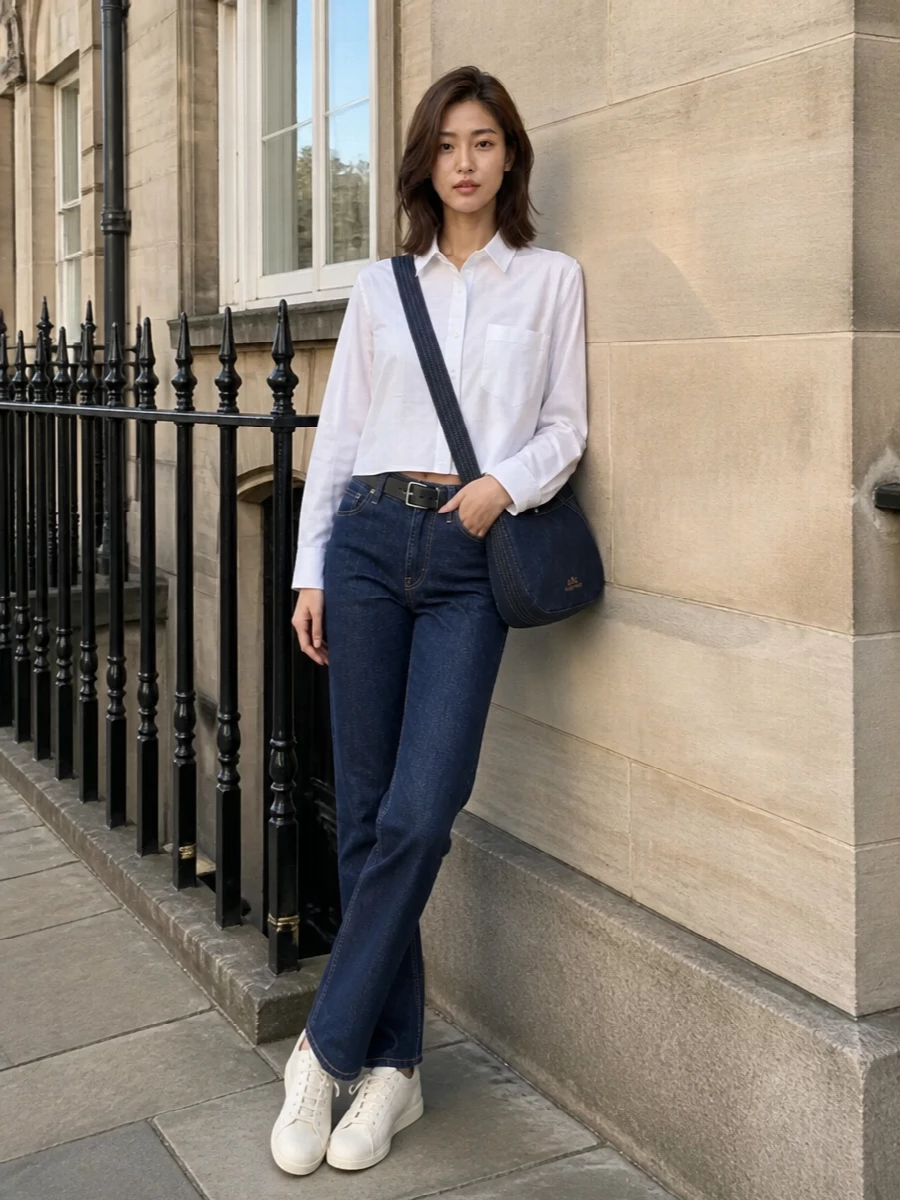 Ami paris white shirt straight 7 for all mankind jeans