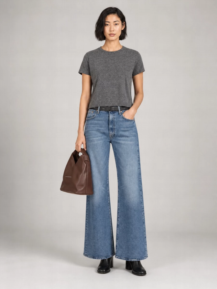 Mother Denim High-Rise Straight-Leg Jeans
