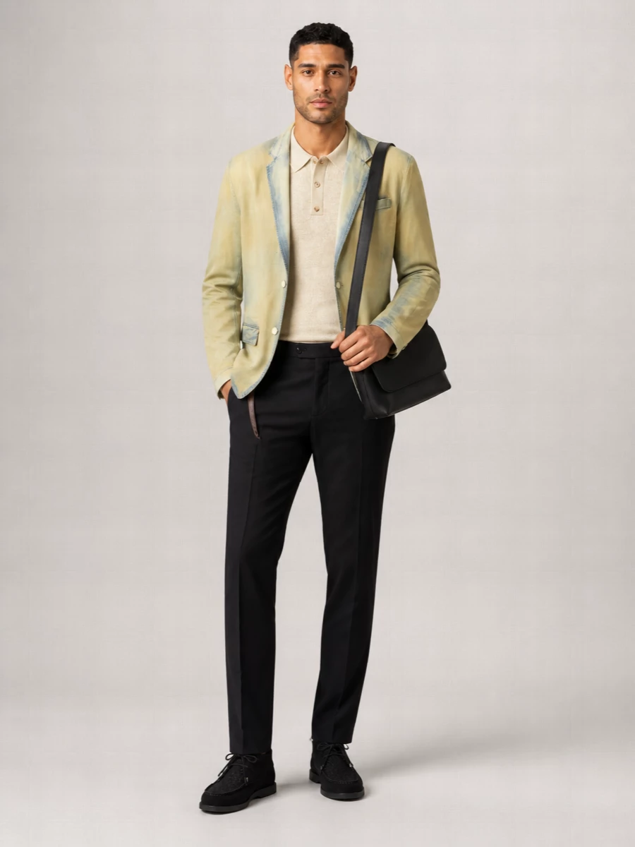 Diesel Denim Single-Breasted Blazer