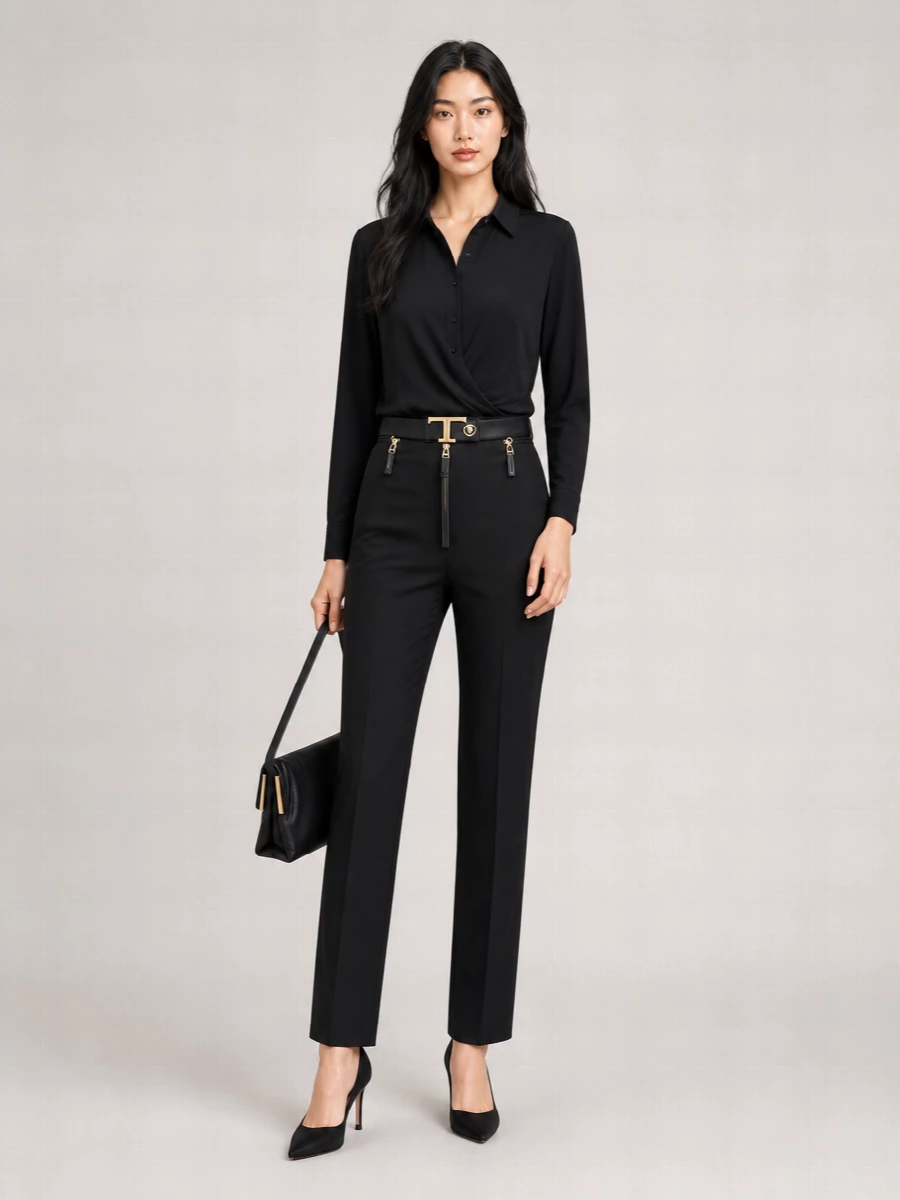 Elisabetta Franchi Straight-Leg Tailored Trousers