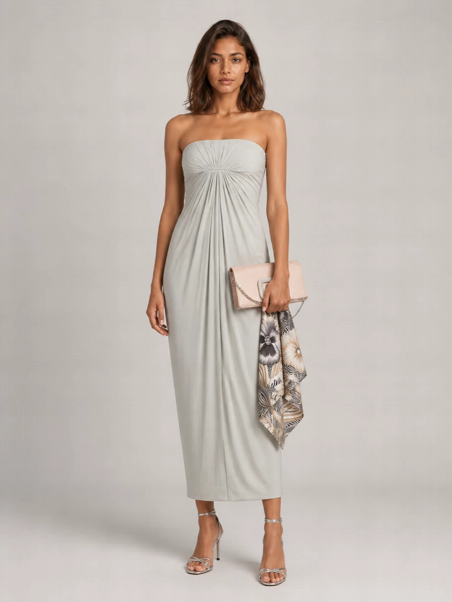 Alberta Ferretti Jersey Long Dress