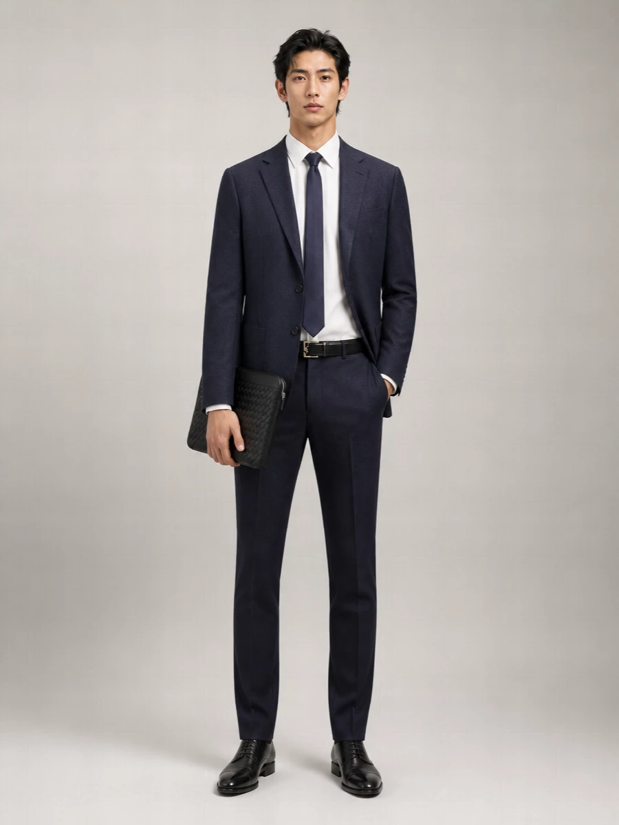 Zegna Merino Wool Single Breasted Suit