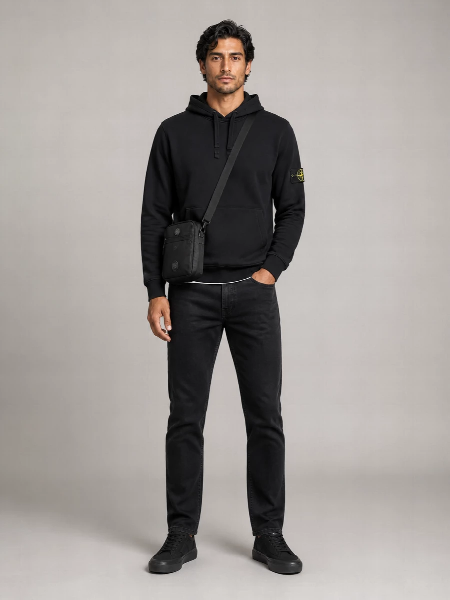 Stone Island Canvas Low-Top Lace-Up Sneakers