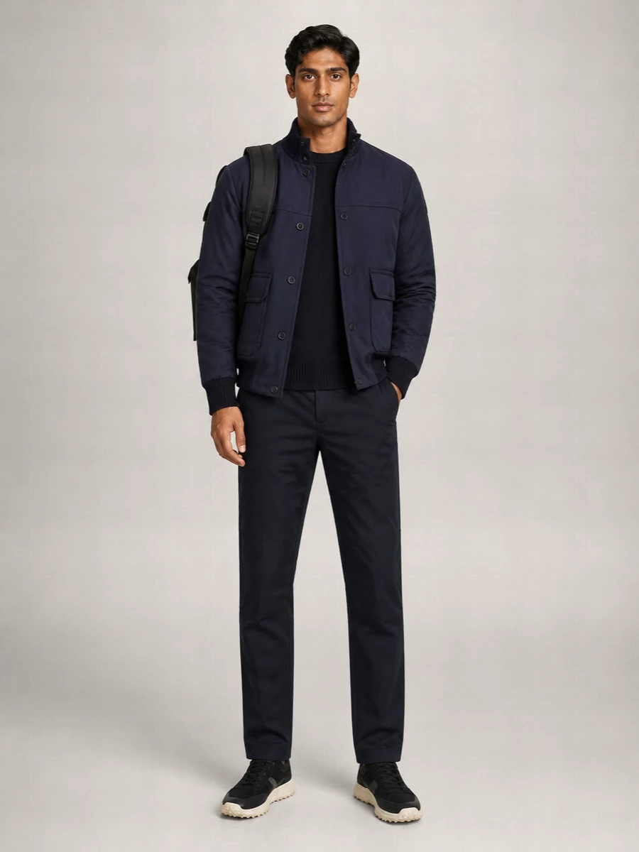 Moncler Wool Cashmere Padded Jacket
