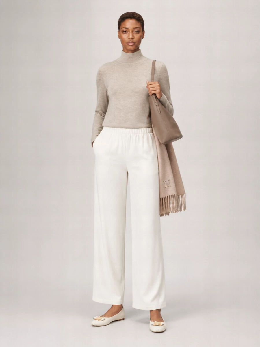 Max Mara Silk Wide-Leg Trousers