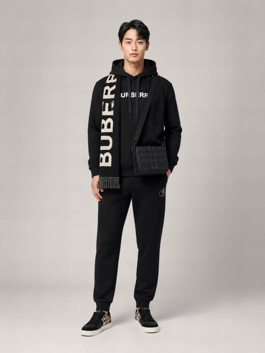 Burberry Cotton Logo Hoodie