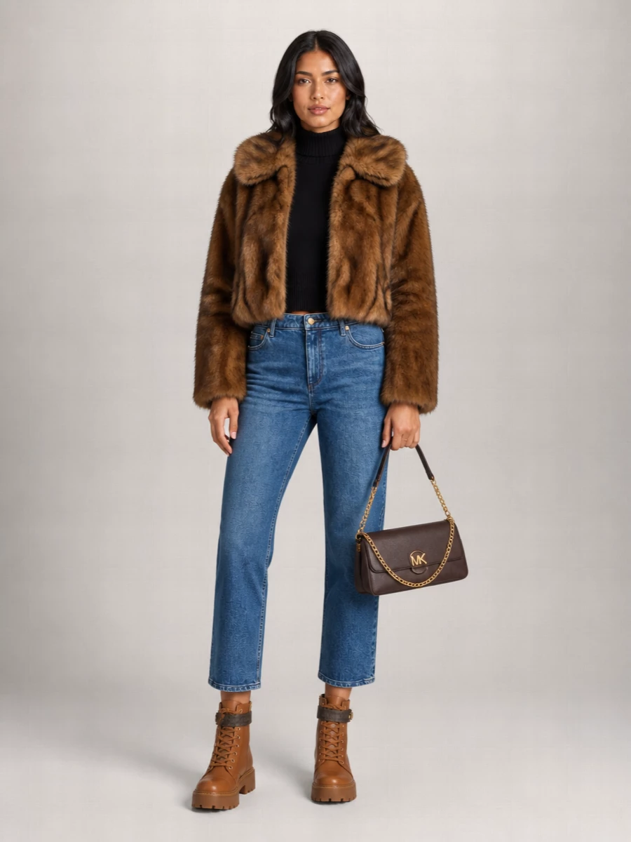 Michael Kors faux fur jacket