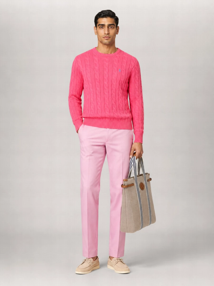 Polo Ralph Lauren Ribbed Cotton Crewneck Sweater