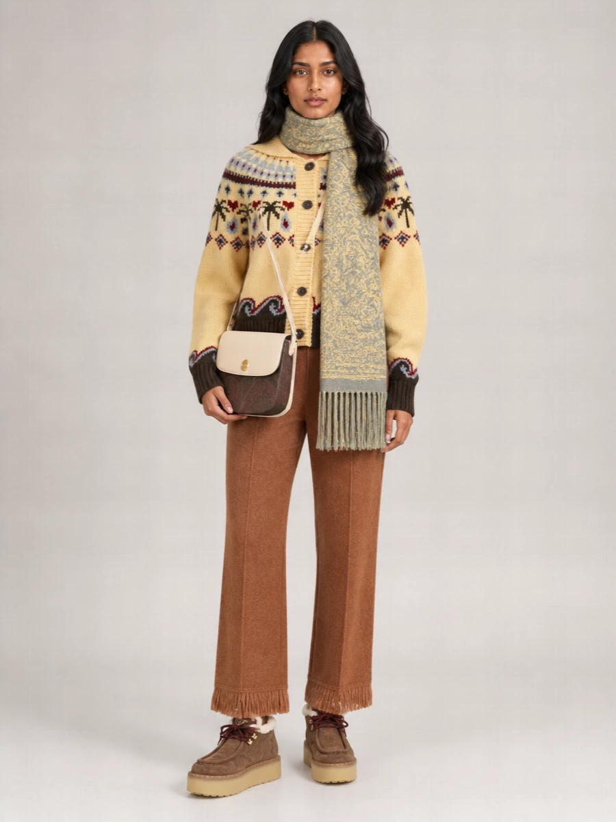 Alanui Embroidered Wool Cardigan