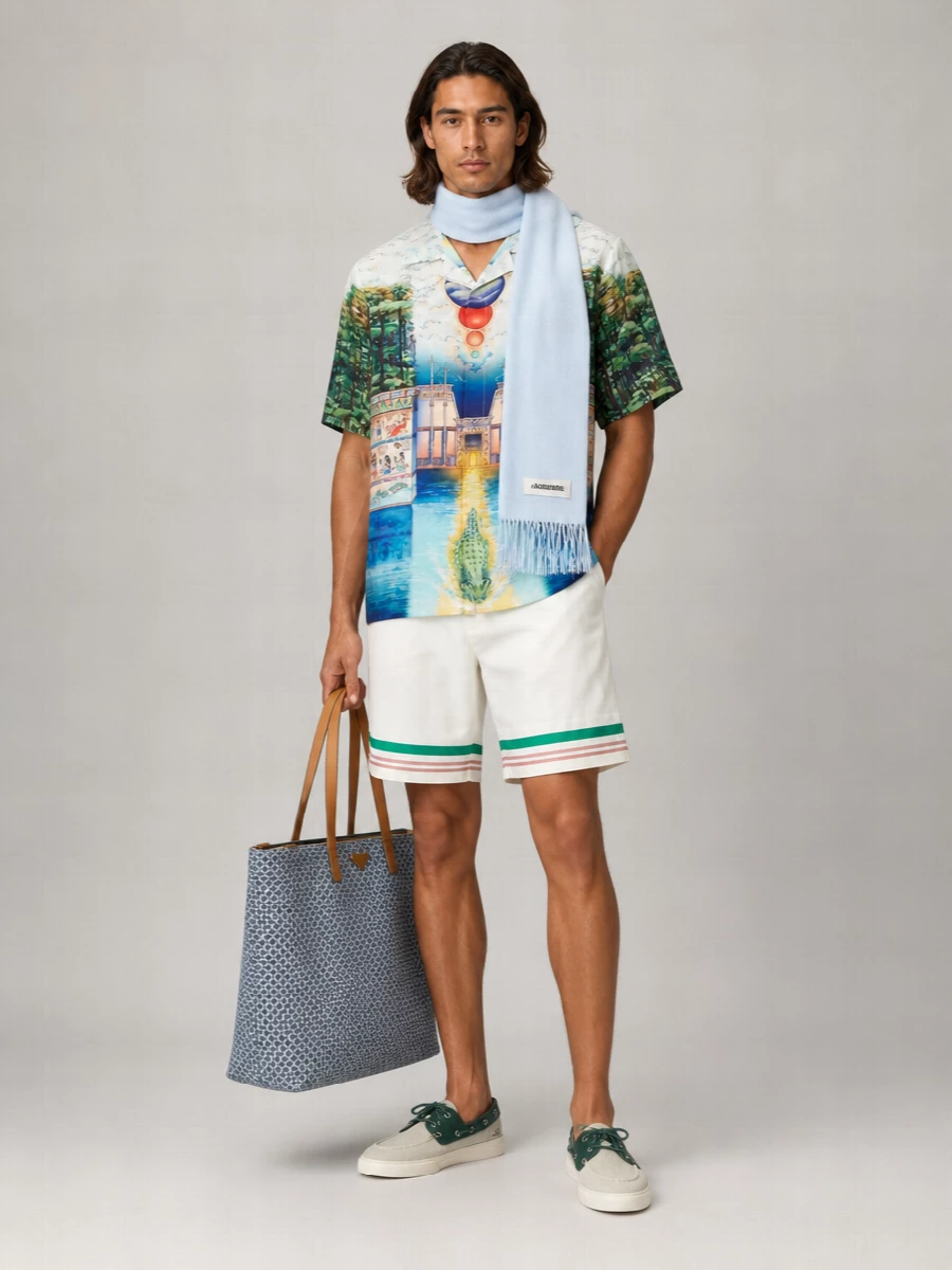 Casablanca Silk Printed Shirt