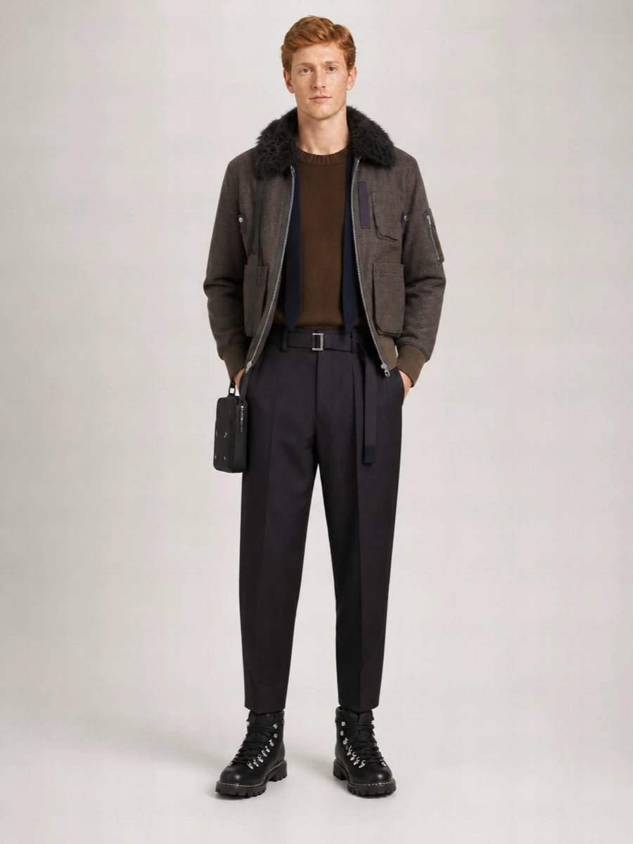 Sacai Wool Bomber Jacket