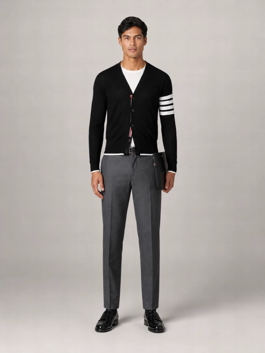 Thom Browne Calf Leather Penny-Slot Loafers
