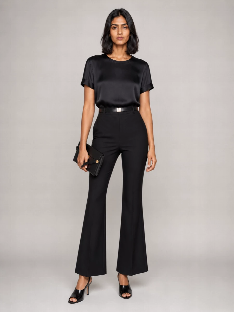 Totême Raw-Edge Flared Trousers